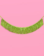 Limelight Fringe - lime green foil banner