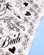 Classic Bride Headscarf - white silk bride head scarf
