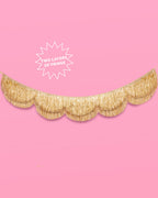 Stay Golden Fringe - scalloped banner