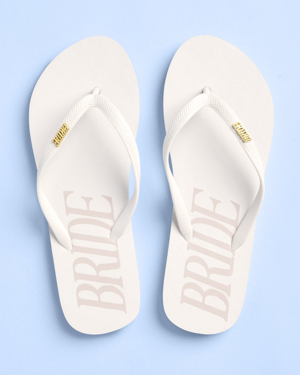 Bride Flip Flops - rubber flip flops