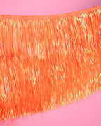 Orange Fringe Banner - iridescent banner