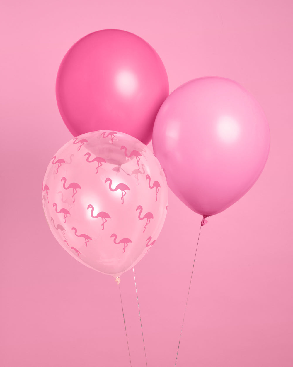 Flamingo Pink Balloons - 24 latex balloons