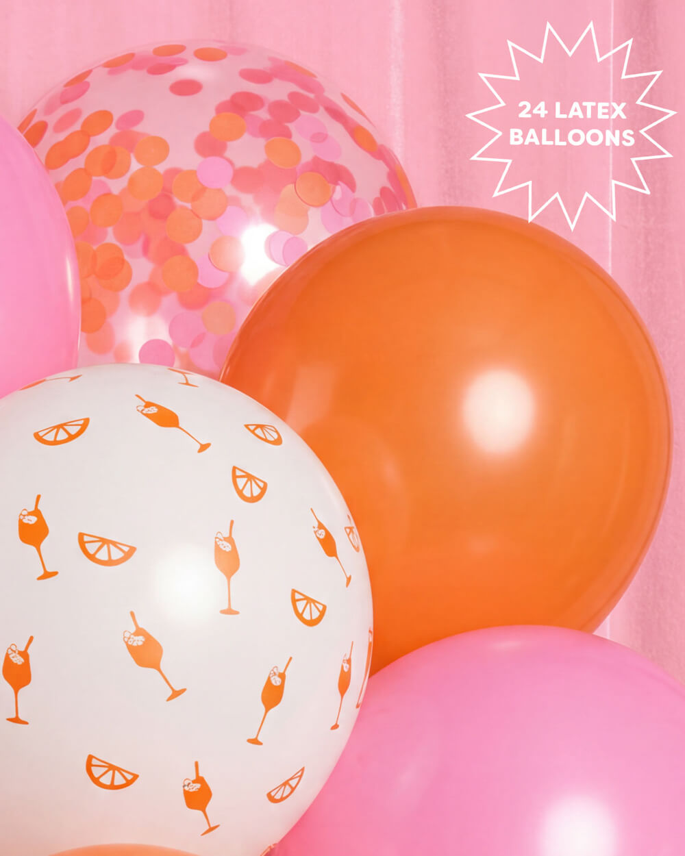 Spritz Printed Balloon Set - 24 latex balloons