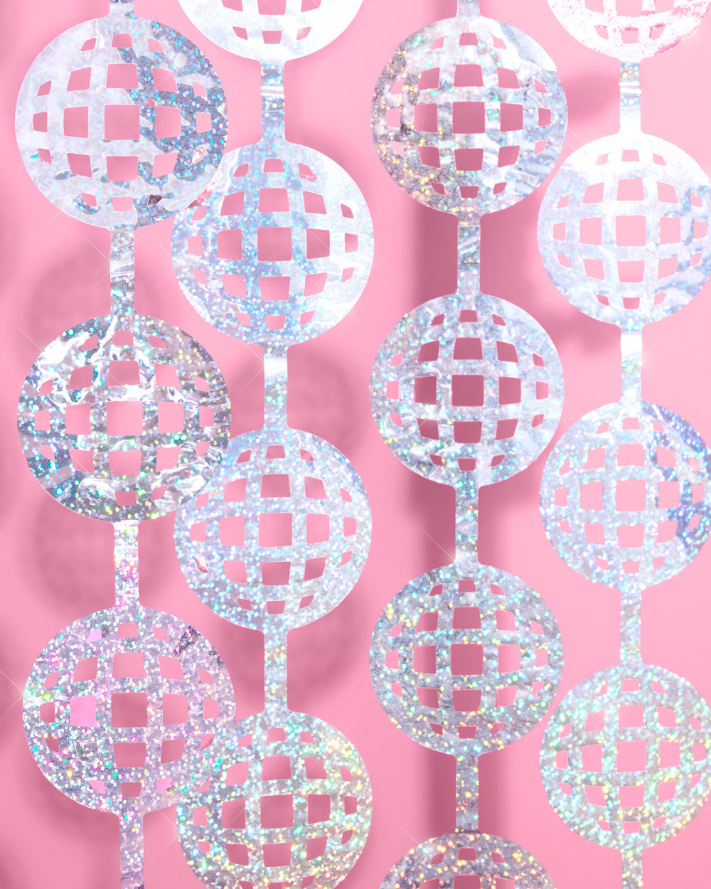 It's Disco, Baby! Curtain - iridescent foil curtain