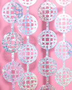 It's Disco, Baby! Curtain - iridescent foil curtain