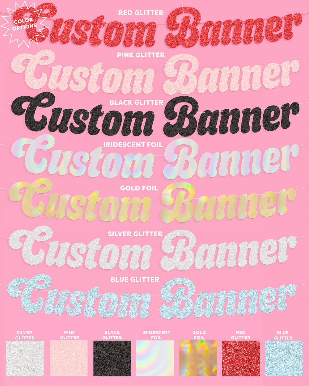 Disco Custom Banner - customizable banner