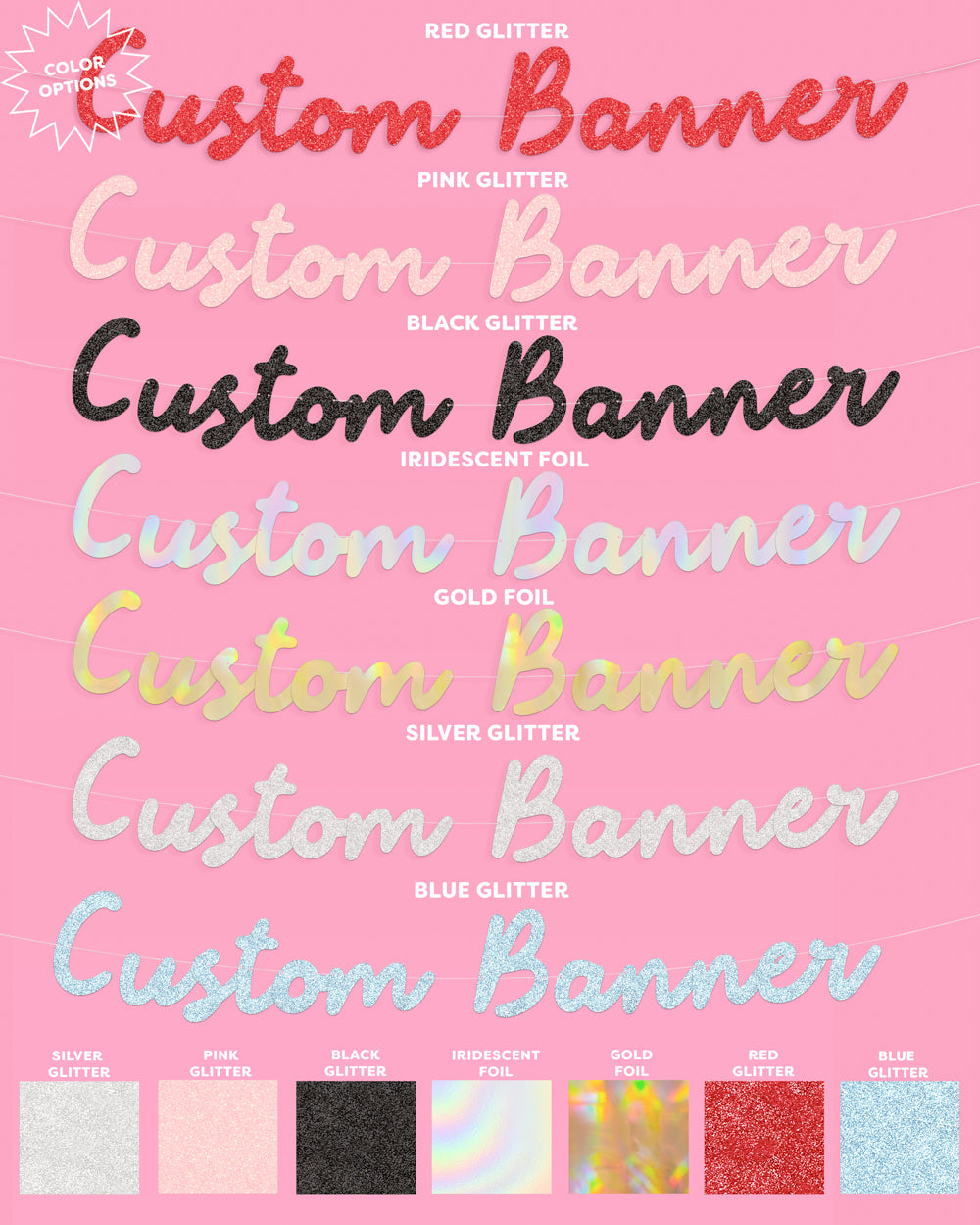 Vacation Custom Banner - customizable banner