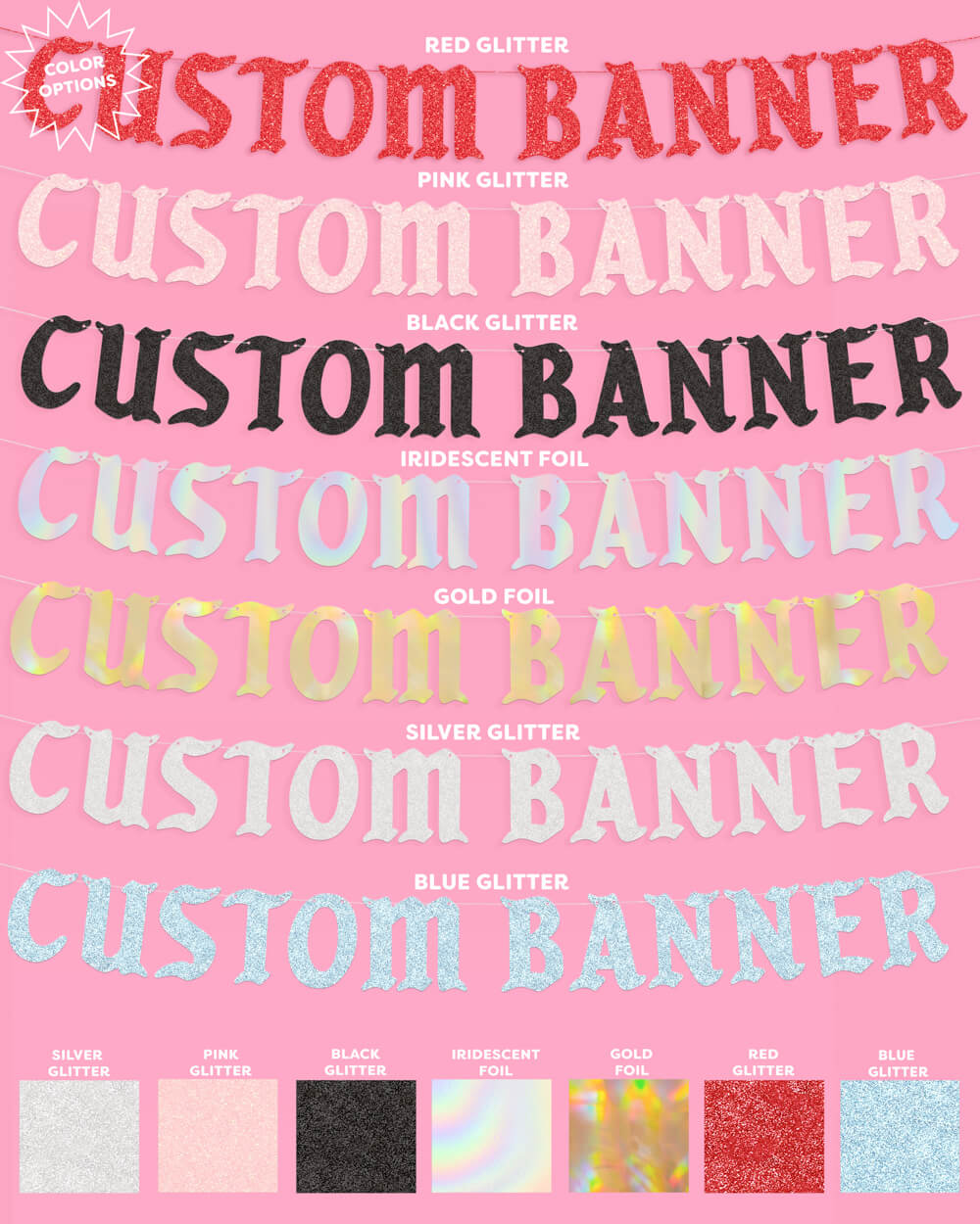 Gothic Custom Banner - customizable banner