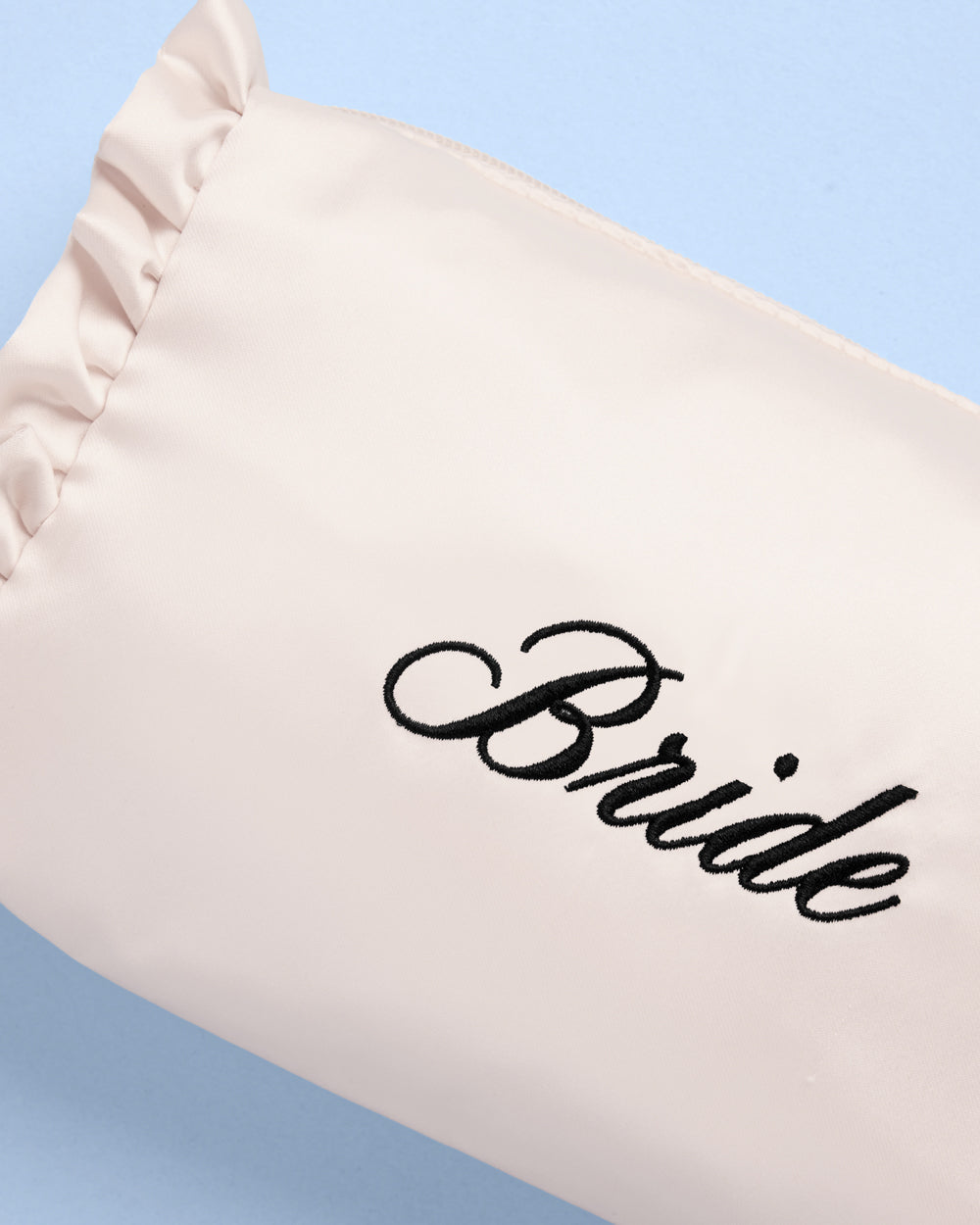 Bride Cosmetic Bag - cream embroidered bag