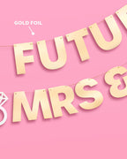 Future Mrs & Mrs Banner - 3D paper banner