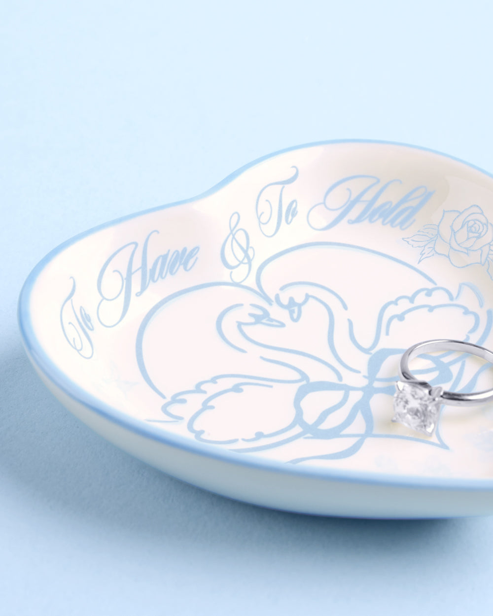 To Have & To Hold Tray - heart shaped ceramic dish