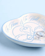 To Have & To Hold Tray - heart shaped ceramic dish