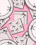 Little Black Bow Napkins - 24 paper napkins
