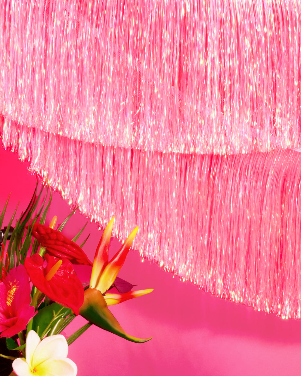 That's Hot Fringe - pink foil banner