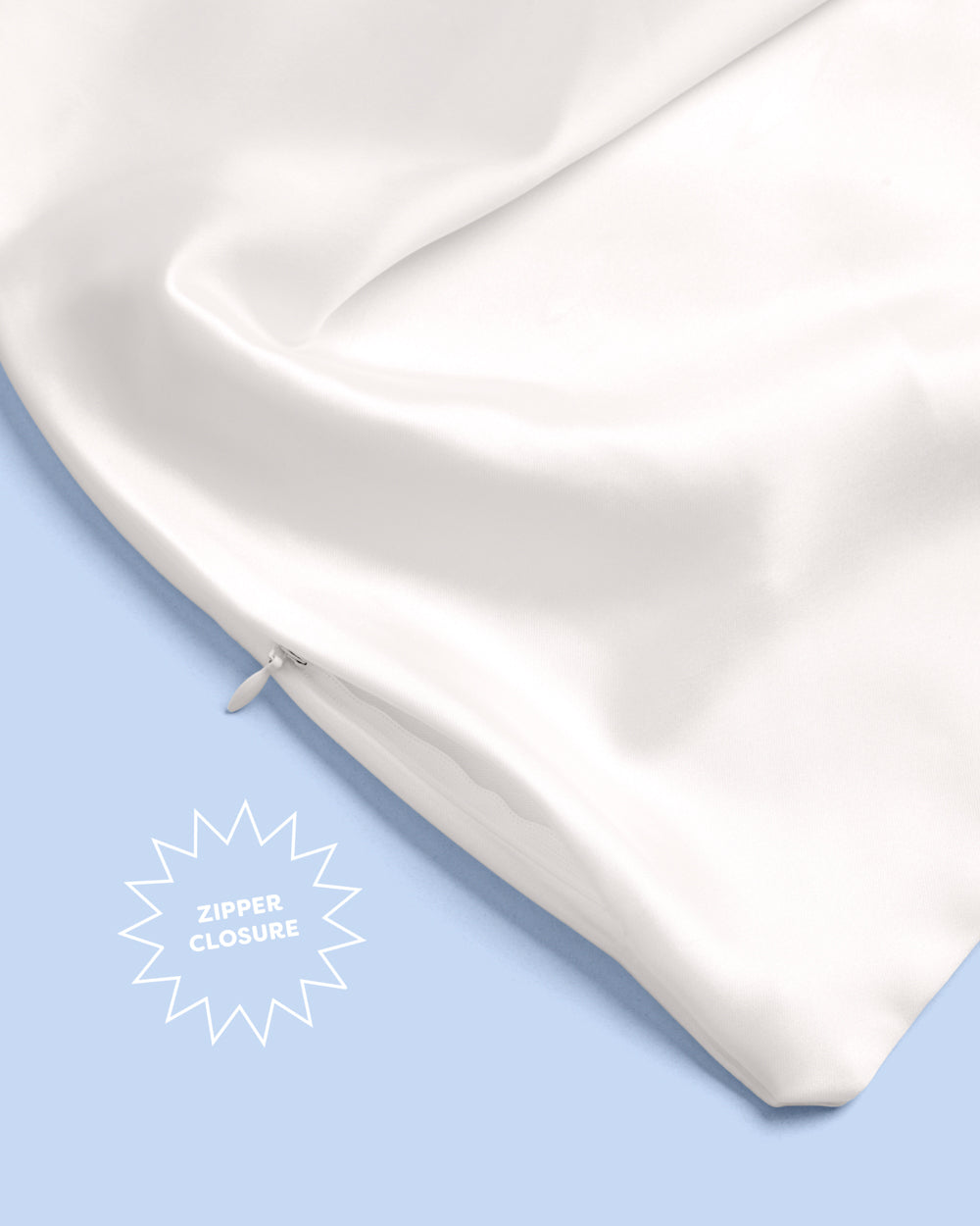 To Have & To Hold Pillowcase - white satin cover