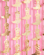 Gold Cowgirl Curtain Pack - cowgirl boot + fringe curtains