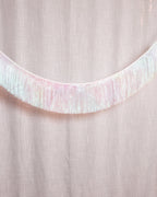 Iridescent Fringe - iridescent foil banner