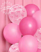Flamingo Pink Balloons - 24 latex balloons