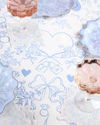 Something Blue Tablecloth - washable tablecloth