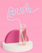 Something Blue Straw - XL blue Bride straw