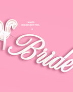 Swan to Be Banner - iridescent foil banner