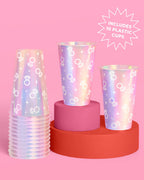 P3N!5 Pack - balloon, tiara veil, tumbler + cups