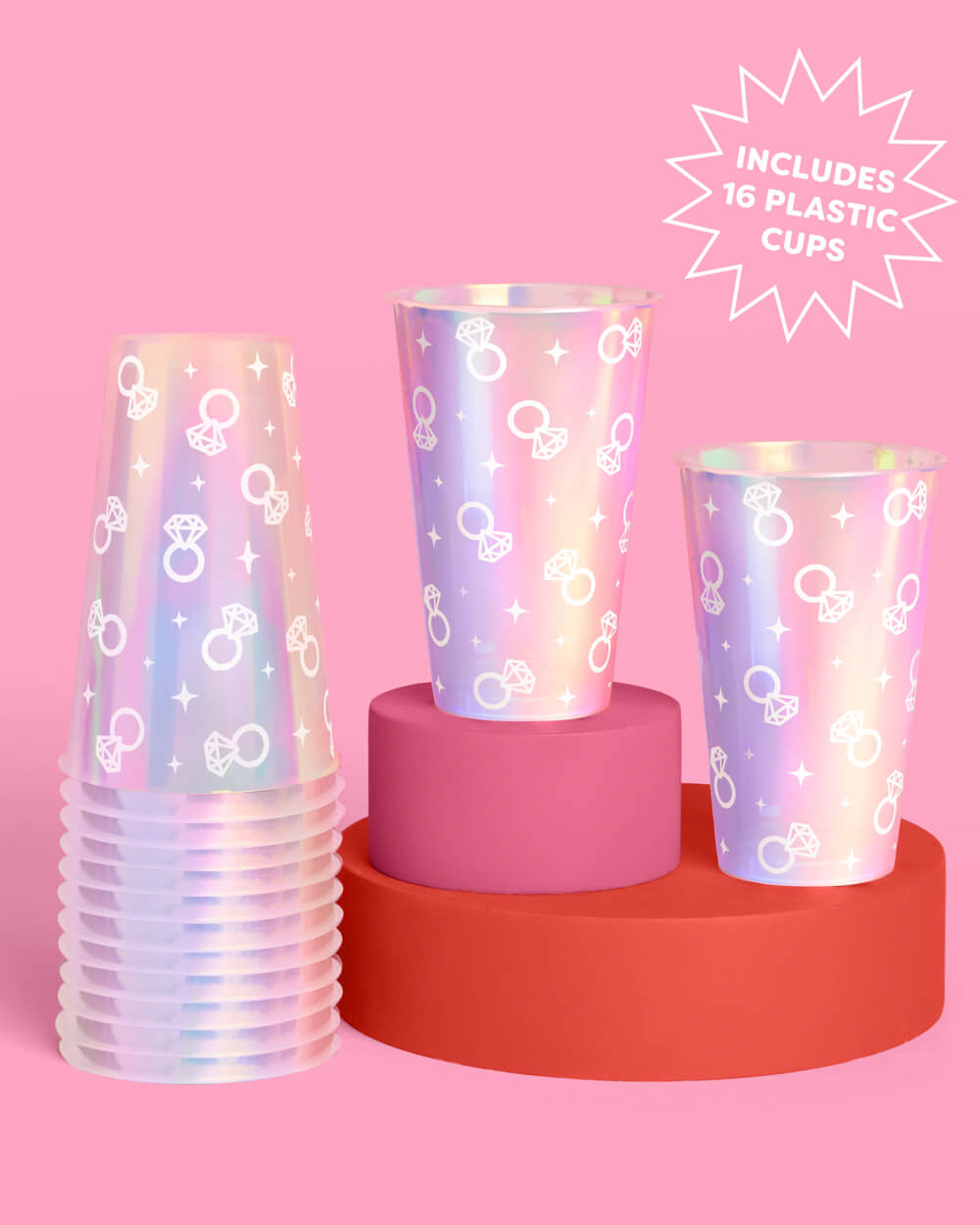 P3N!5 Pack - balloon, tiara veil, tumbler + cups