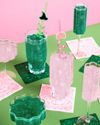 Pink + Green Glitter Bombs - 4 cotton candy glitter bombs