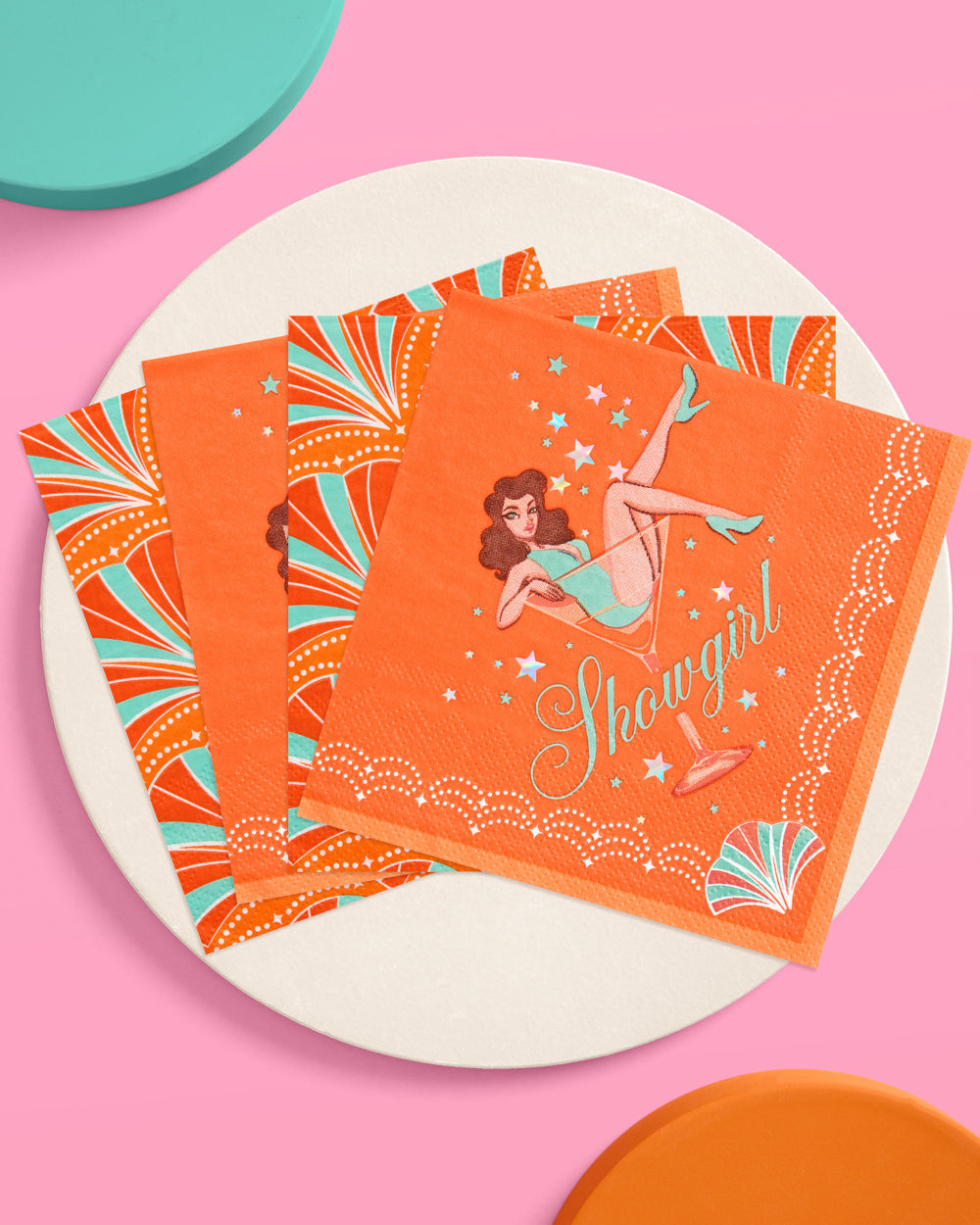 Showgirl Napkins - 24 cocktail napkins