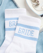 Something Blue Socks - white tube socks