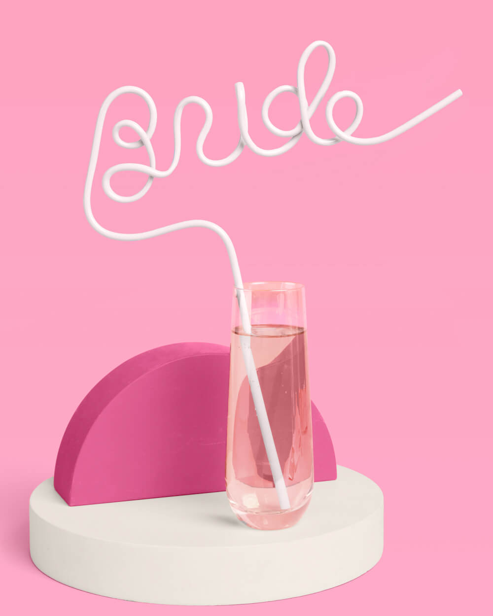 Classic Bride Straw - XL white Bride straw
