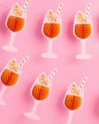 Spritz Accordion Banner - orange party banner