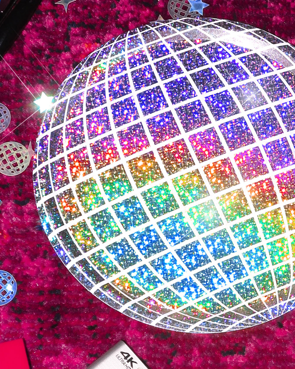 Shimmer Disco Plates - 25 foil paper plates