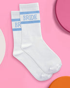 Something Blue Socks - white tube socks