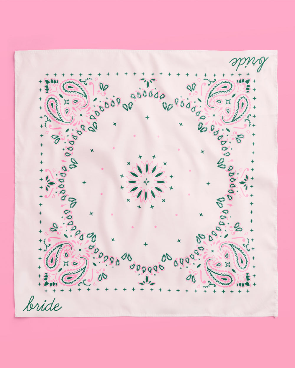 Camp Bride Bandana - embroidered bandana