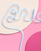 Something Blue Straw - XL blue Bride straw