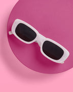 Wifey Sunnies - white marble sunglasses