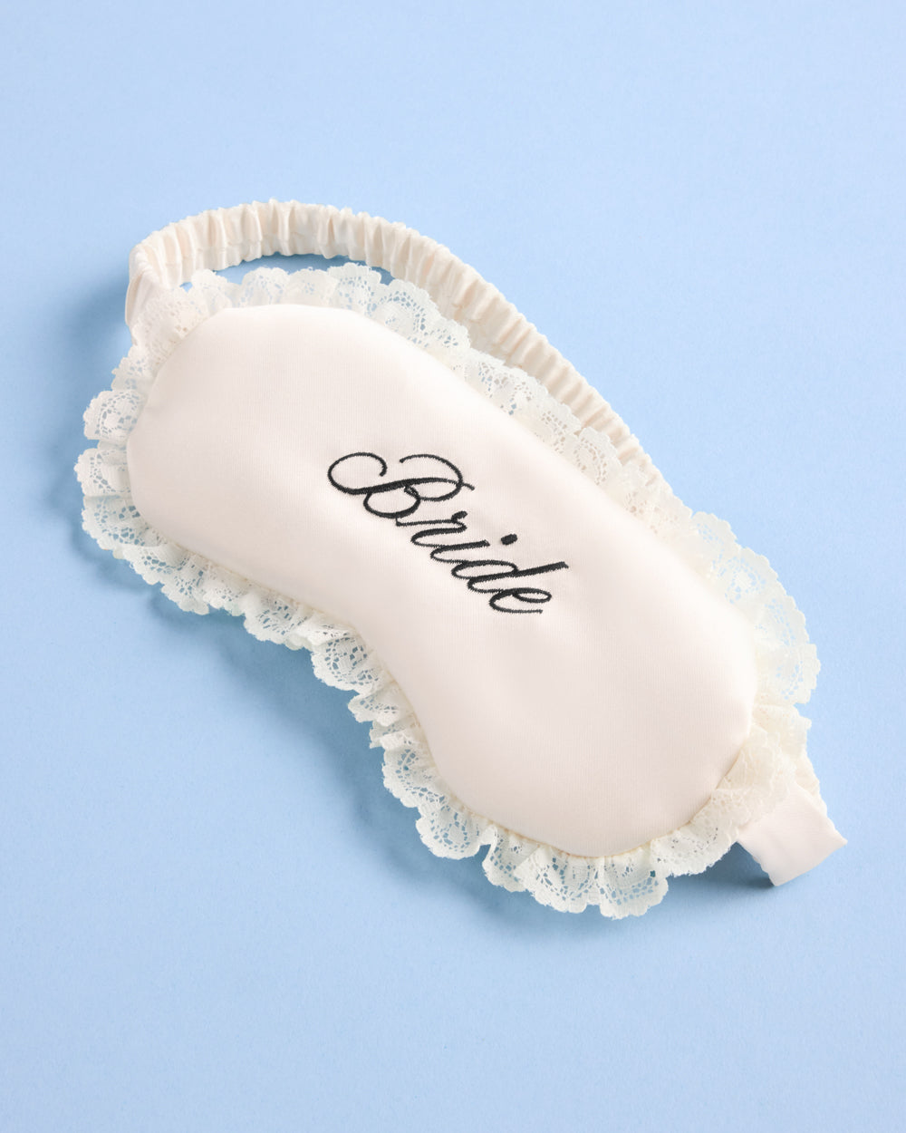 Bride Sleep Mask - embroidered satin
