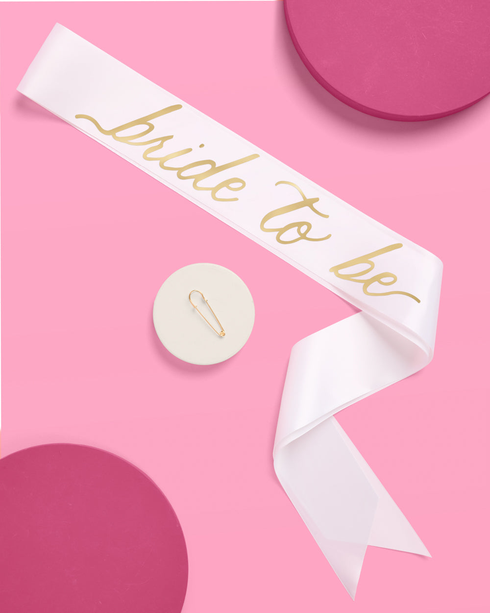 Classic Bride Sash - white satin sash