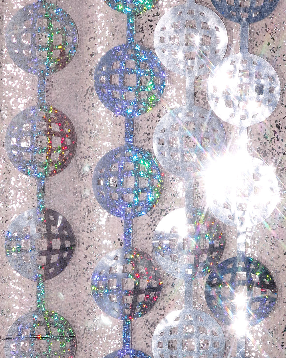 It's Disco, Baby! Curtain - iridescent foil curtain
