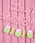 Last Pickle Banner - pink glitter banner