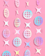 Shimmer Disco Garland - iridescent foil backdrop