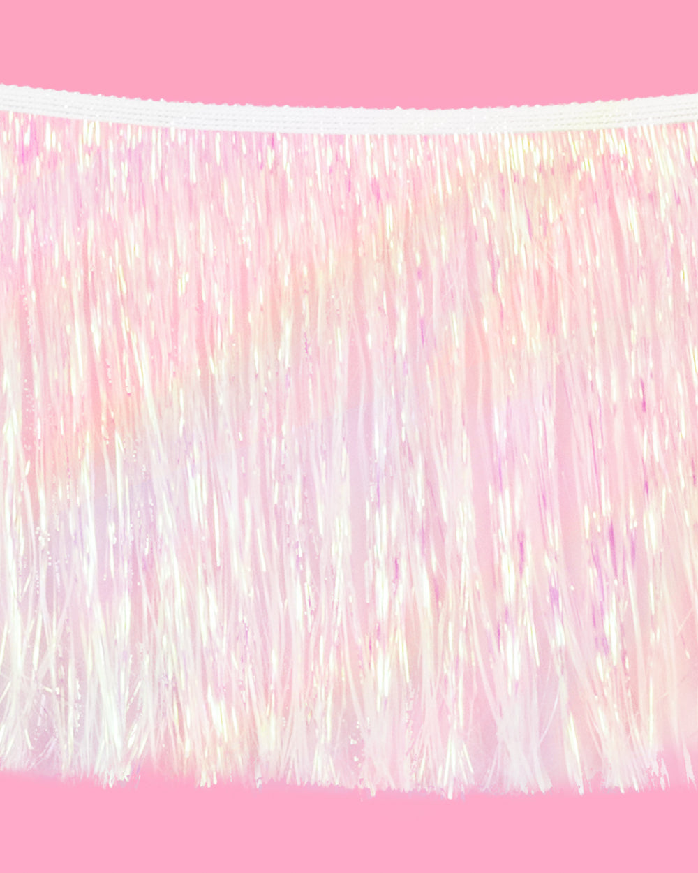 Iridescent Fringe - iridescent foil banner