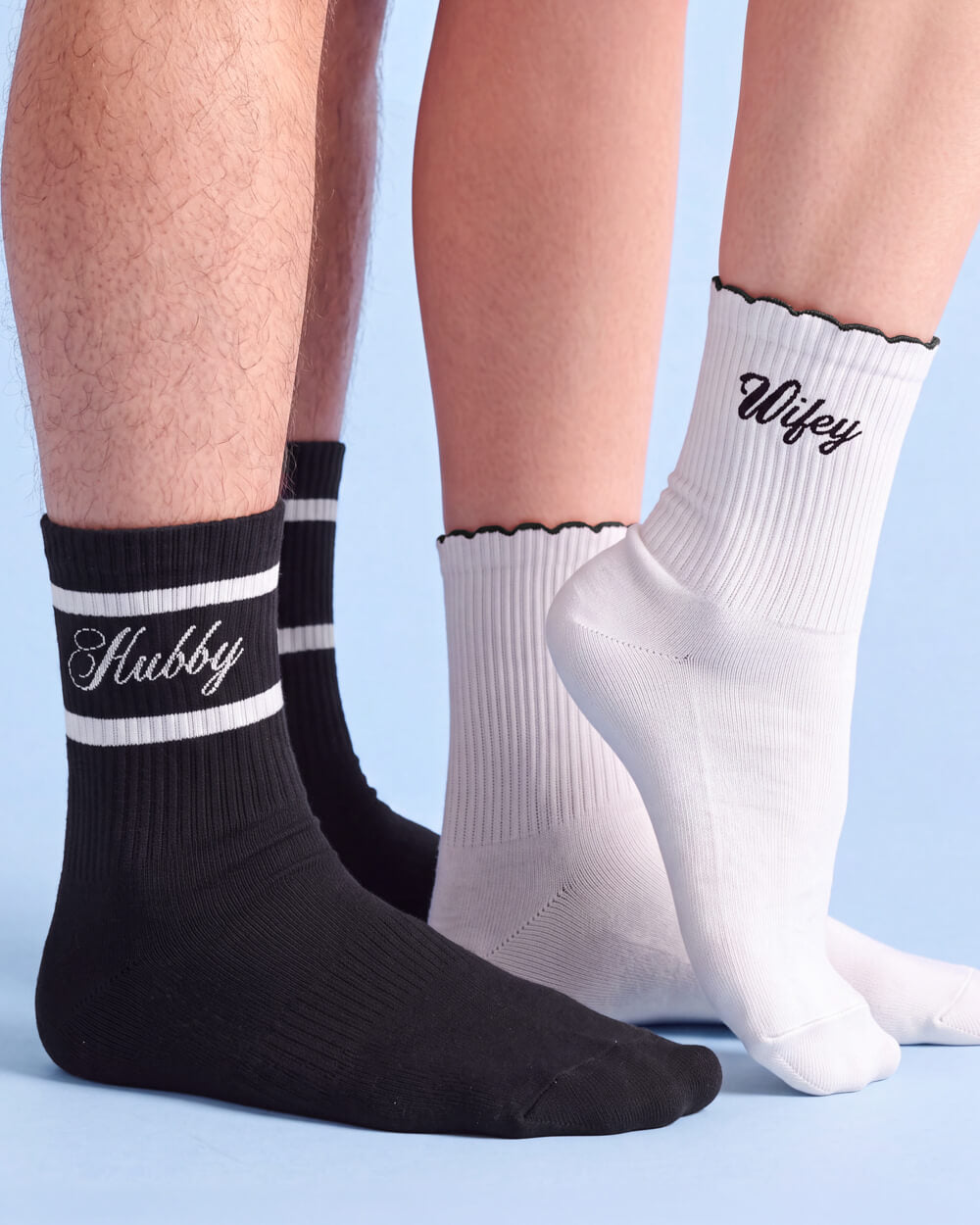 Wifey and Hubby Socks - matching newlywed socks