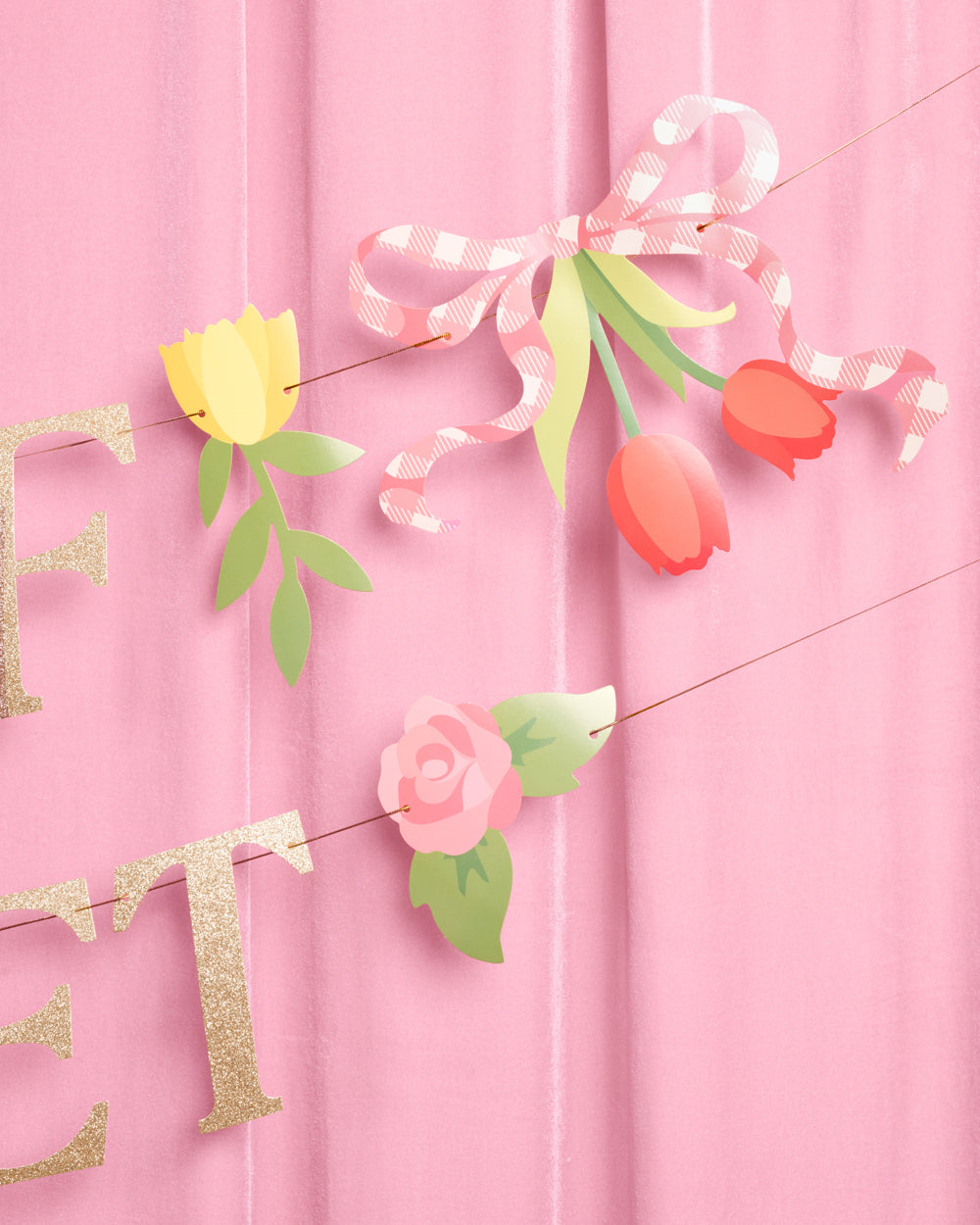 Fresh Off The Market Banner - gold glitter banner