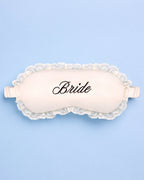 Bride Sleep Mask - embroidered satin