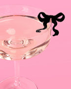 Little Black Bow Drink Markers - 8 drink markers