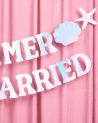 Summer I Turned Married Banner - iridescent banner