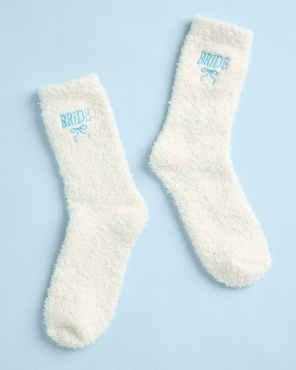 Bride Cloud Socks - fuzzy ivory socks
