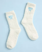 Bride Cloud Socks - fuzzy ivory socks